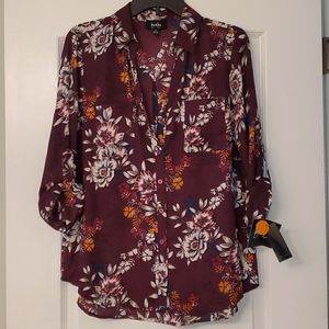Floral women's blouse